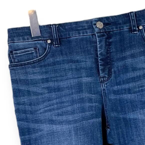 Chicos Jeans So Slimming Girlfriend Slim Ankle High Rise Size 1P - Women's 8P - Picture 6 of 10